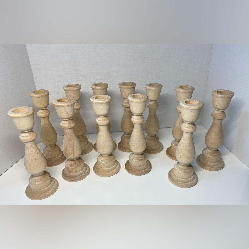 COPY - 12 Candle sticks. 6 7/8” tall